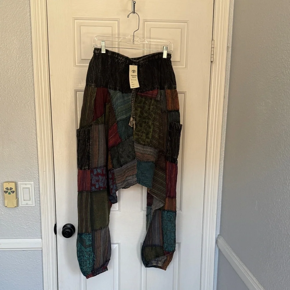 Patchwork Multicolor Men's Pants - Picture 2 of 5